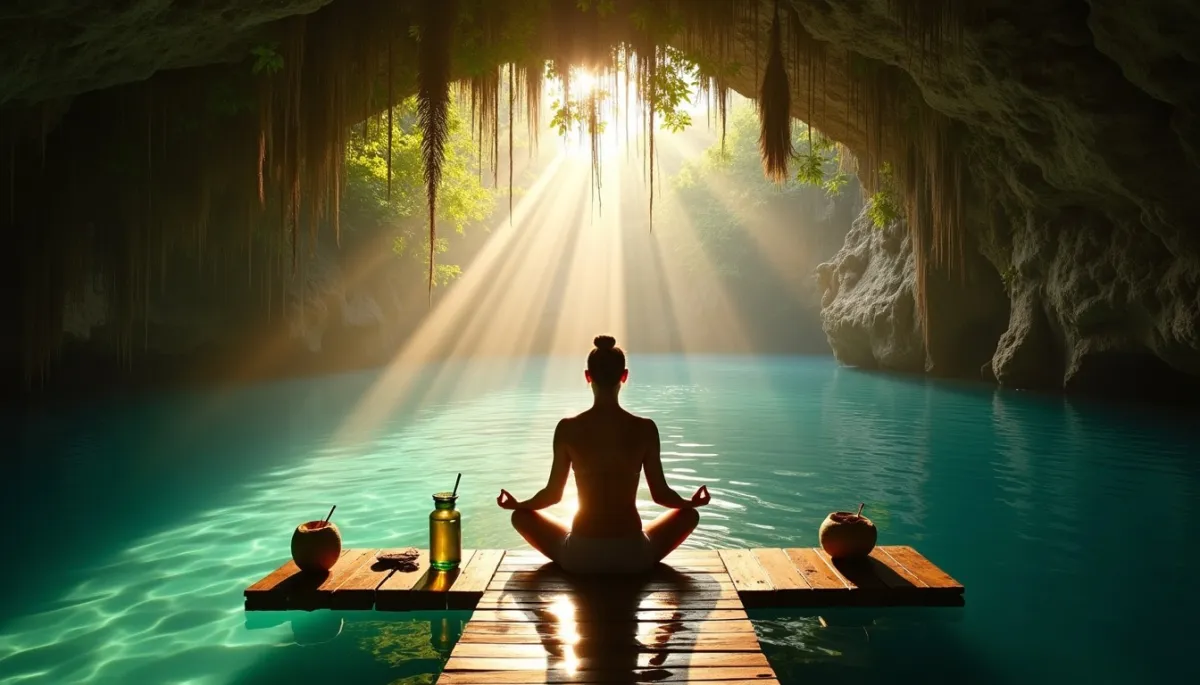Yoga dans les cénotes : quand la résonance de l'eau décuple la pratique