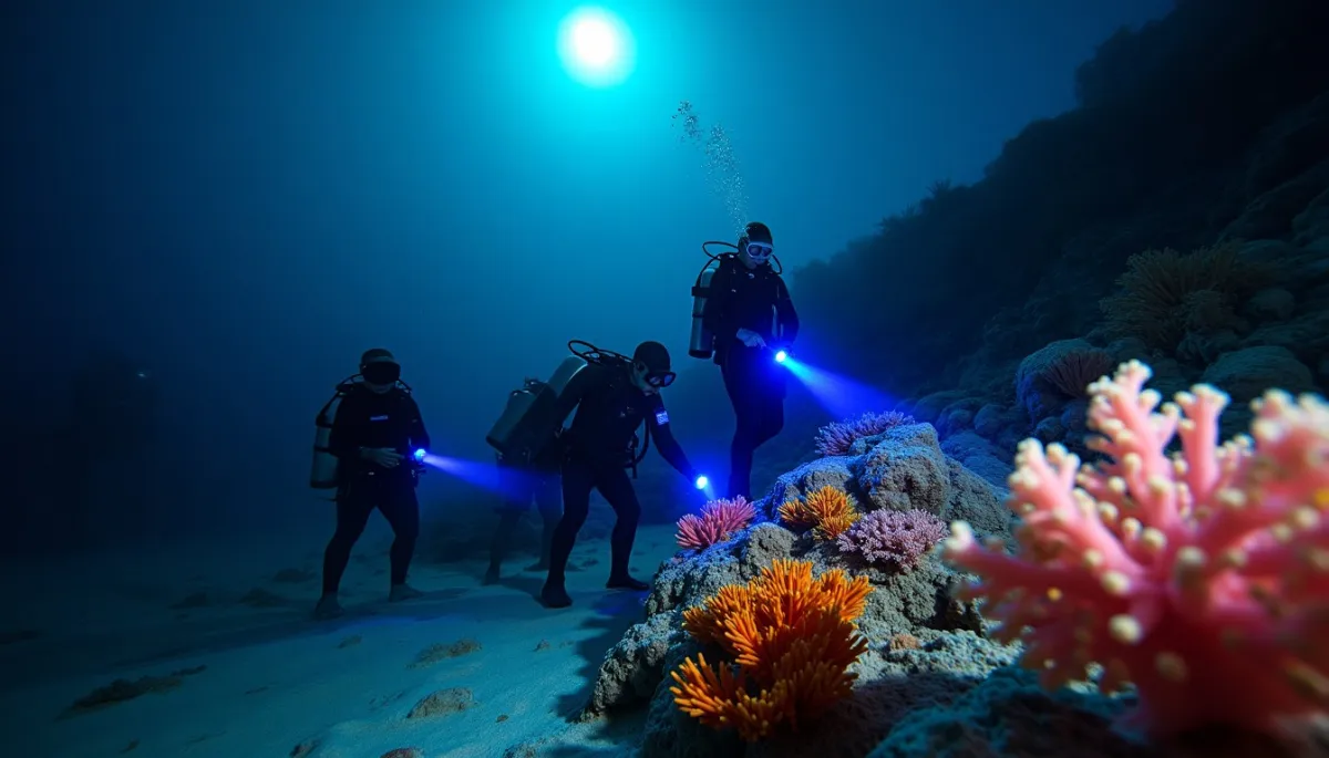 Plongée nocturne dans les récifs de Cozumel : un univers fluorescent