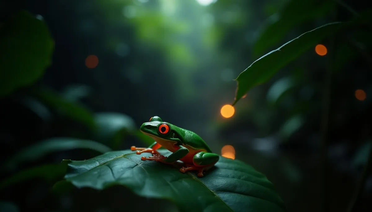 Randonnée nocturne dans la jungle : à la rencontre des amphibiens endémiques