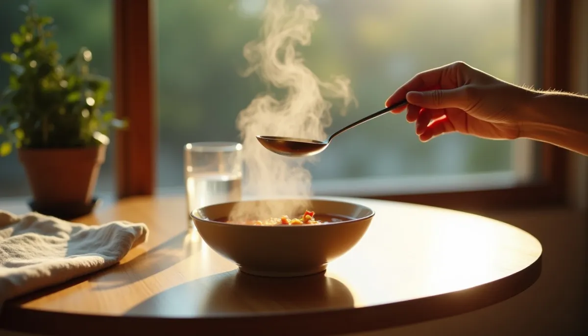 L'art de manger en pleine conscience : redécouvrir la lenteur et le goût du silence à table