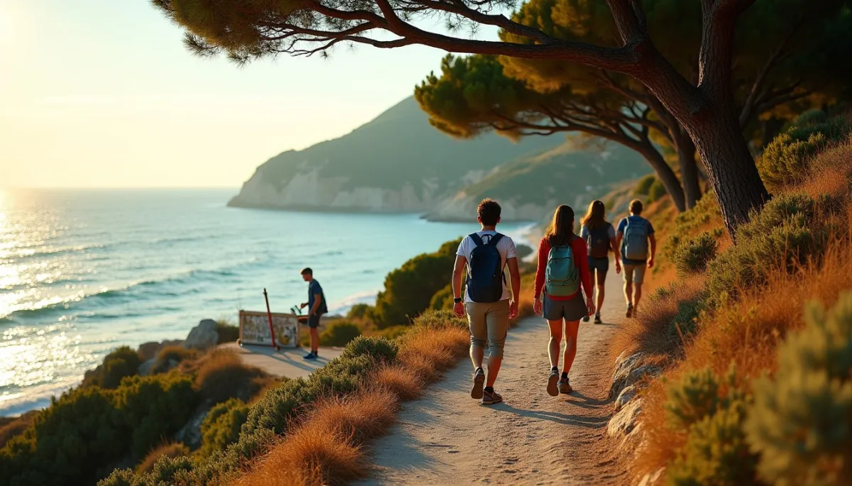 Randonnée sur le sentier du littoral : la méditation active entre pins parasols et mer bleue