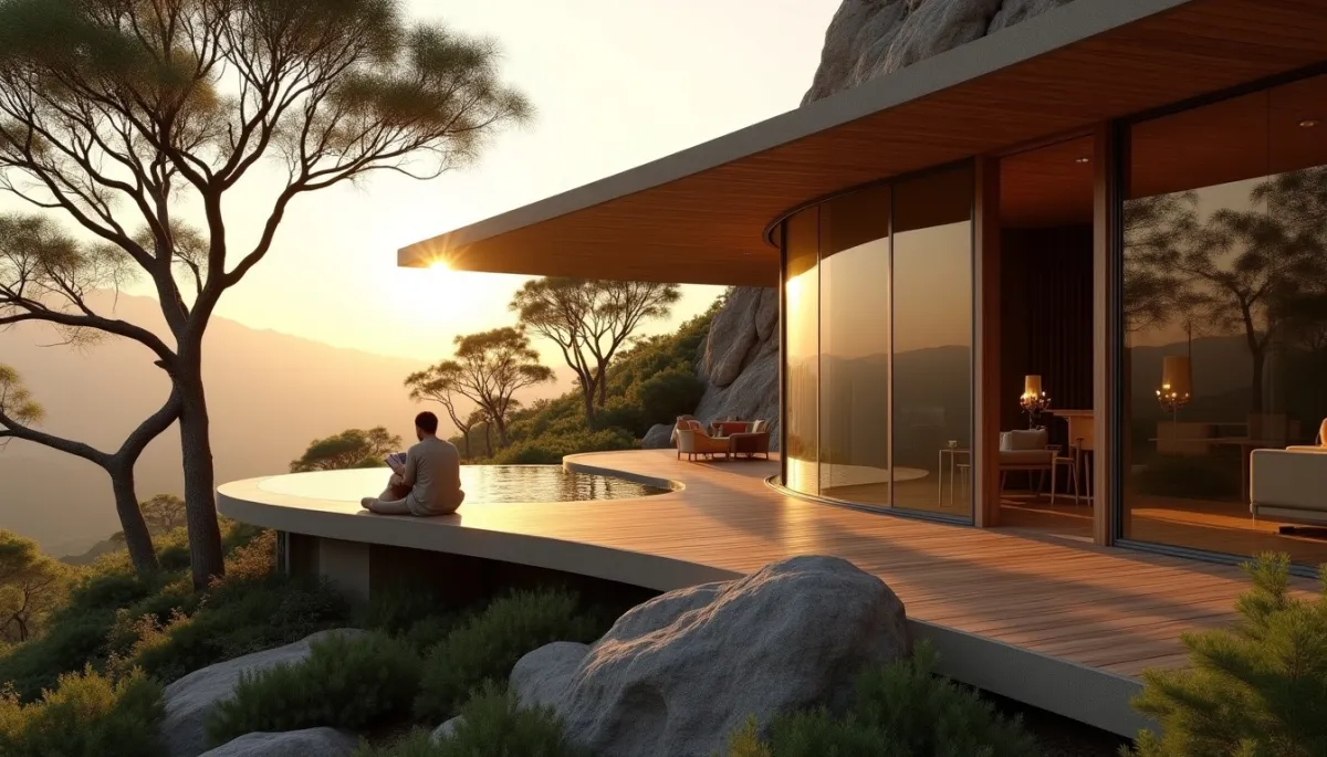Architecture organique : quand les villas de luxe fusionnent avec la nature environnante