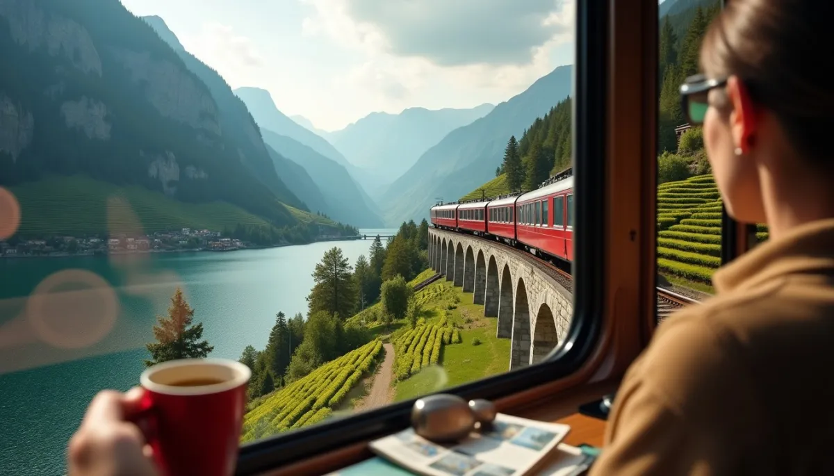 Slow travel en train panoramique : traverser les Alpes avec élégance
