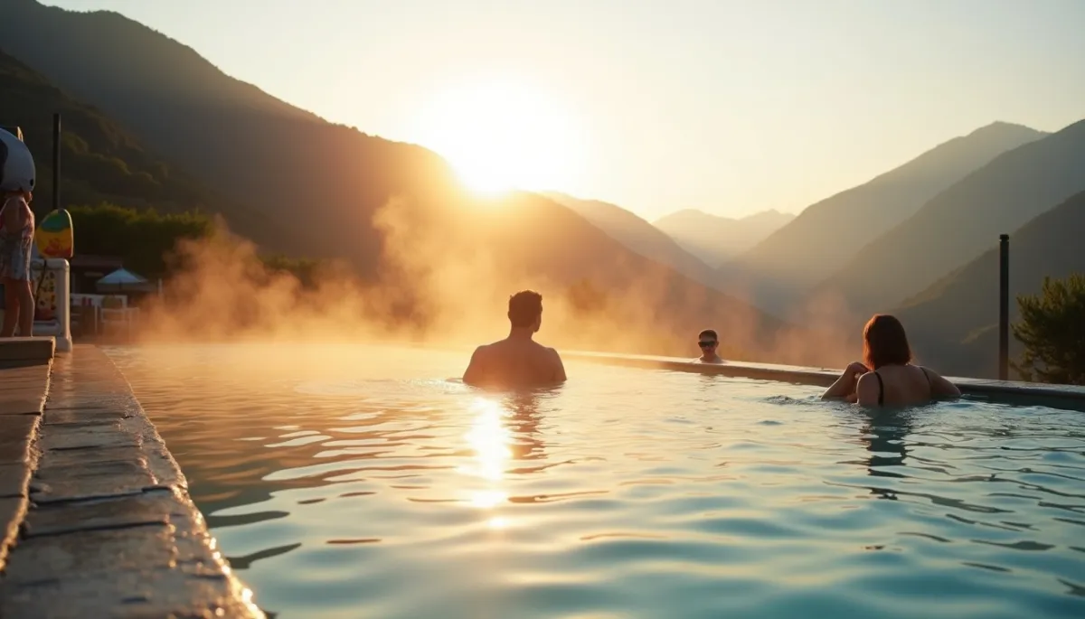 Les Bains de Lavey : nager dans l'eau thermale la plus chaude de Suisse au pied des montagnes