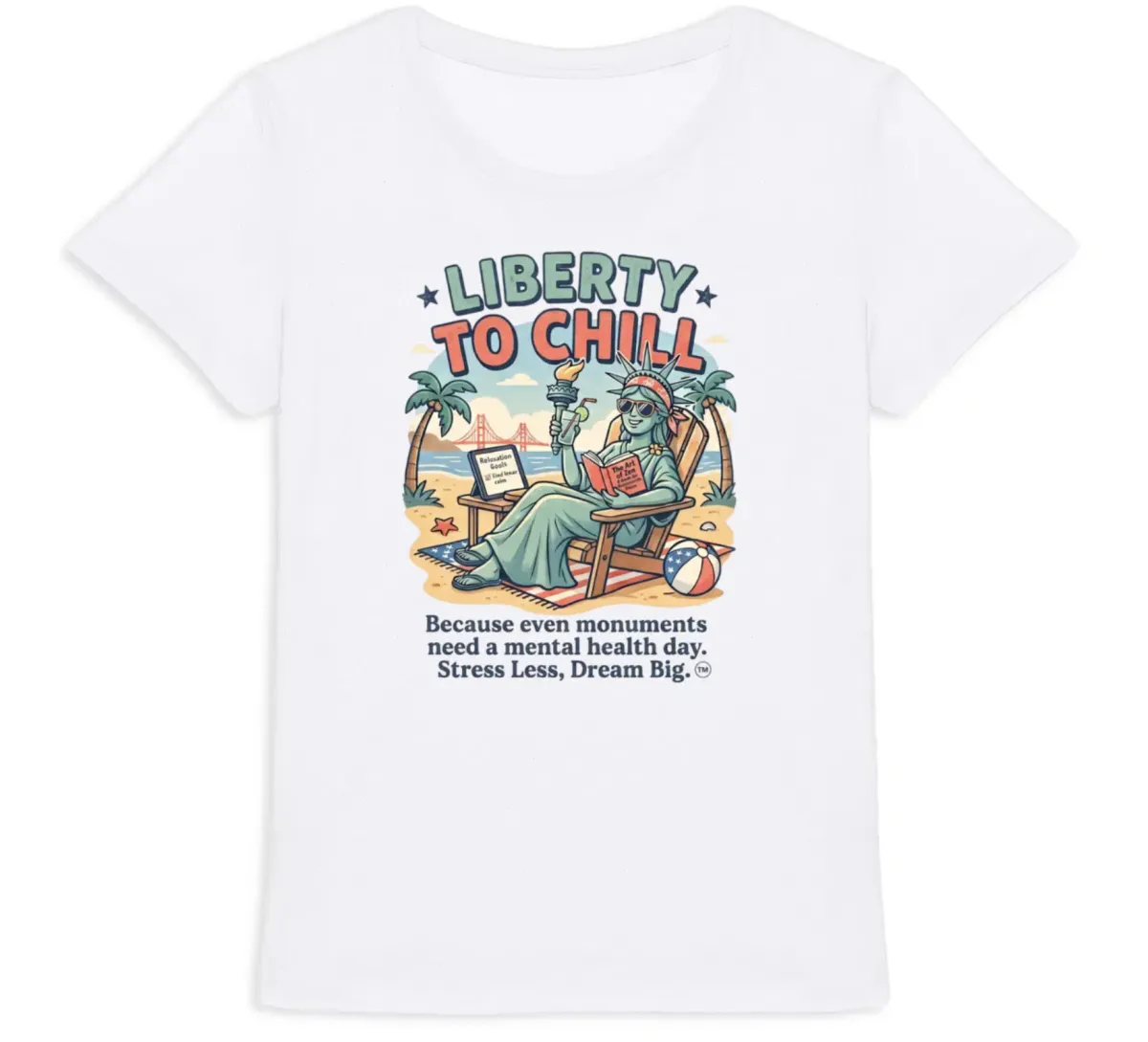 "Liberty to Chill" Women's Premium Organic T-Shirt
