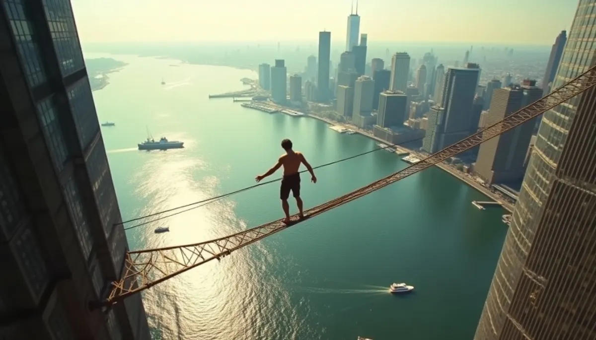 Le destin vertigineux de Philippe Petit : l'homme qui a marché sur un fil entre les Twin Towers