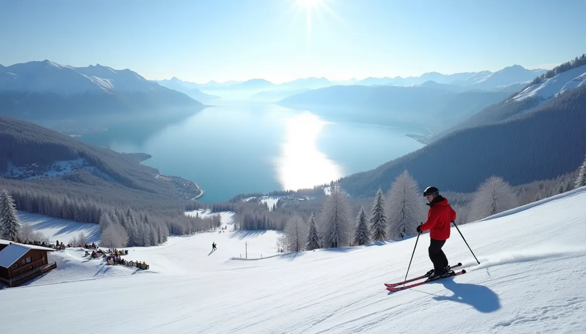 Ski avec vue sur la mer d'eau douce : les pistes grandioses de Villars et Leysin
