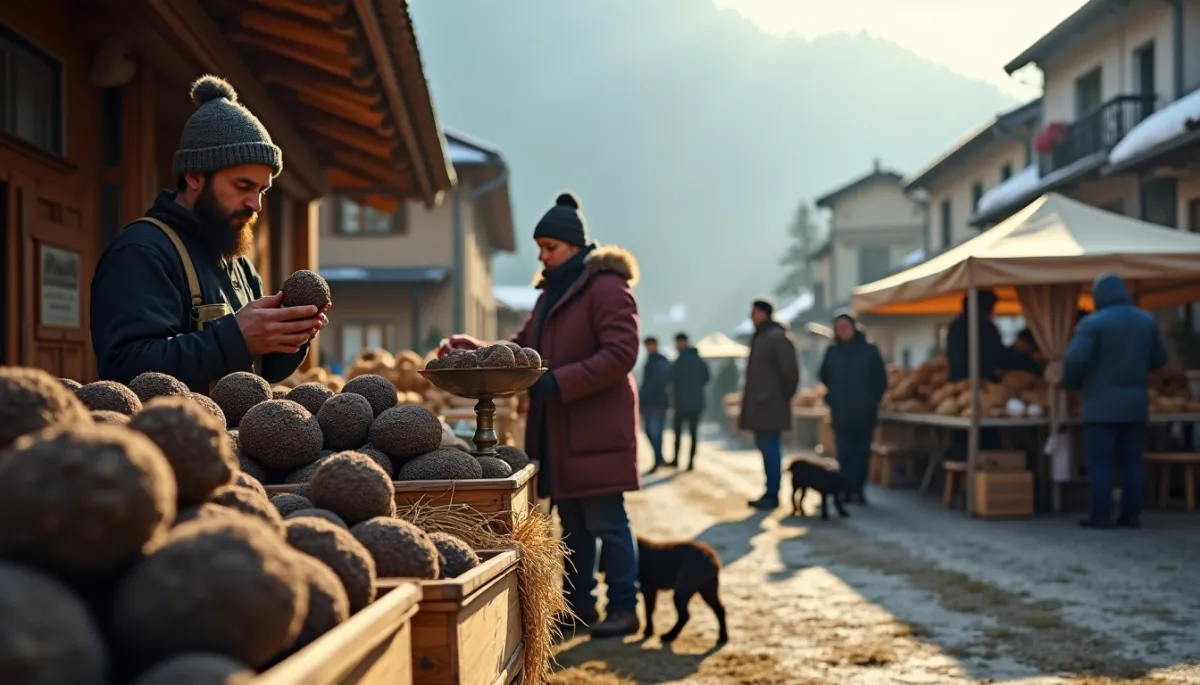 Le marché de la truffe de Roure : l'or noir des montagnes de l'arrière-pays niçois