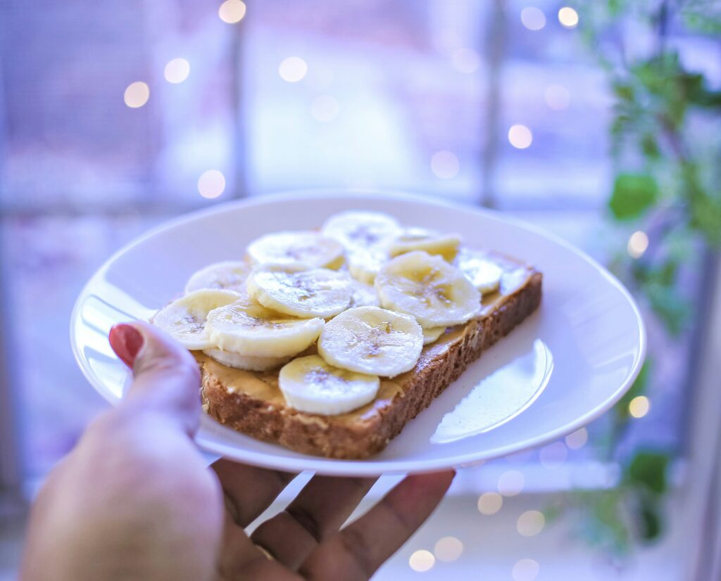 Peanut butter banana toast: a quick, healthy breakfast packed with protein, fiber, and natural sweetness. Perfect for fueling your day or post-workout recovery