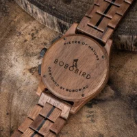 Montre en bois gravée pour homme BOBO BIRD Chronographe - Image 5