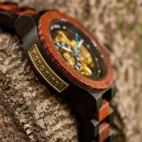 Montre mécanique en bois pour homme BOBO BIRD - Image 3