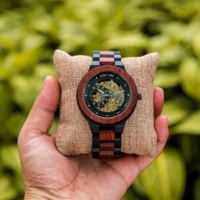 Montre mécanique en bois pour homme BOBO BIRD - Image 2